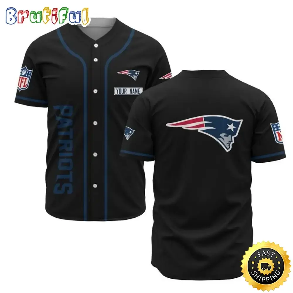 Personalized NFL New England Patriots Baseball Jersey Sporty Team Jerseys Image