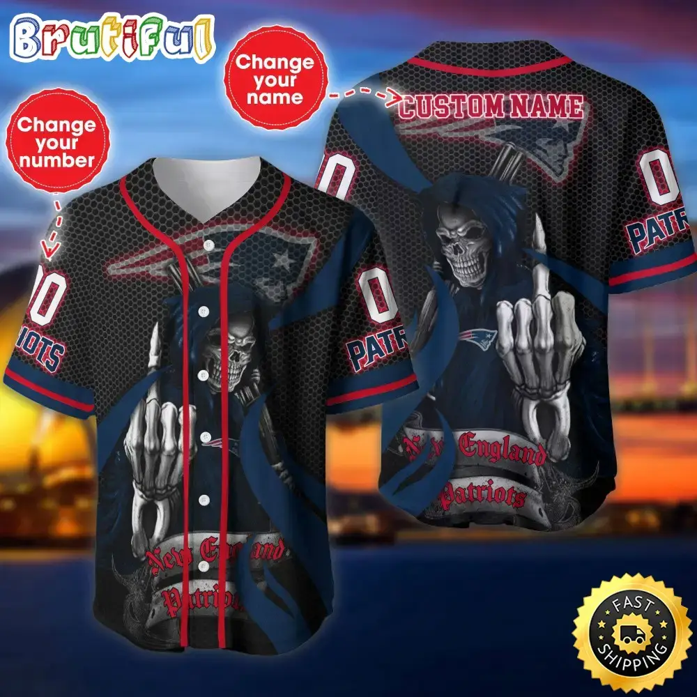 Personalized NFL New England Patriots Baseball Jersey Tradition in Jerseys Image