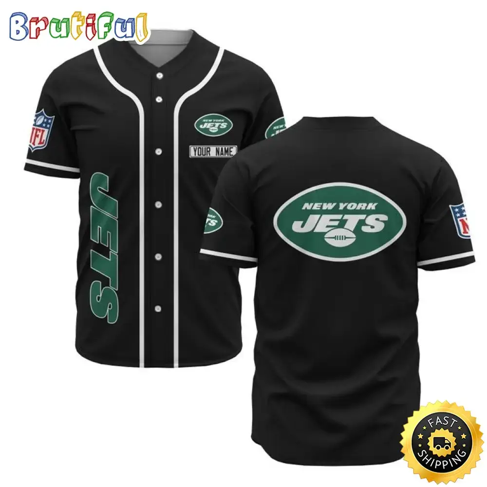 Personalized NFL New York Jets Baseball Jersey Sporty Team Jerseys Image