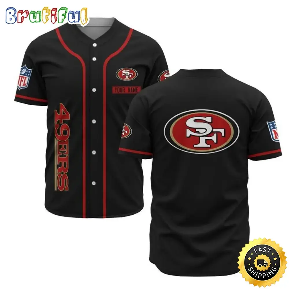 Personalized NFL San Francisco 49ers Baseball Jersey Sporty Team Jerseys Image