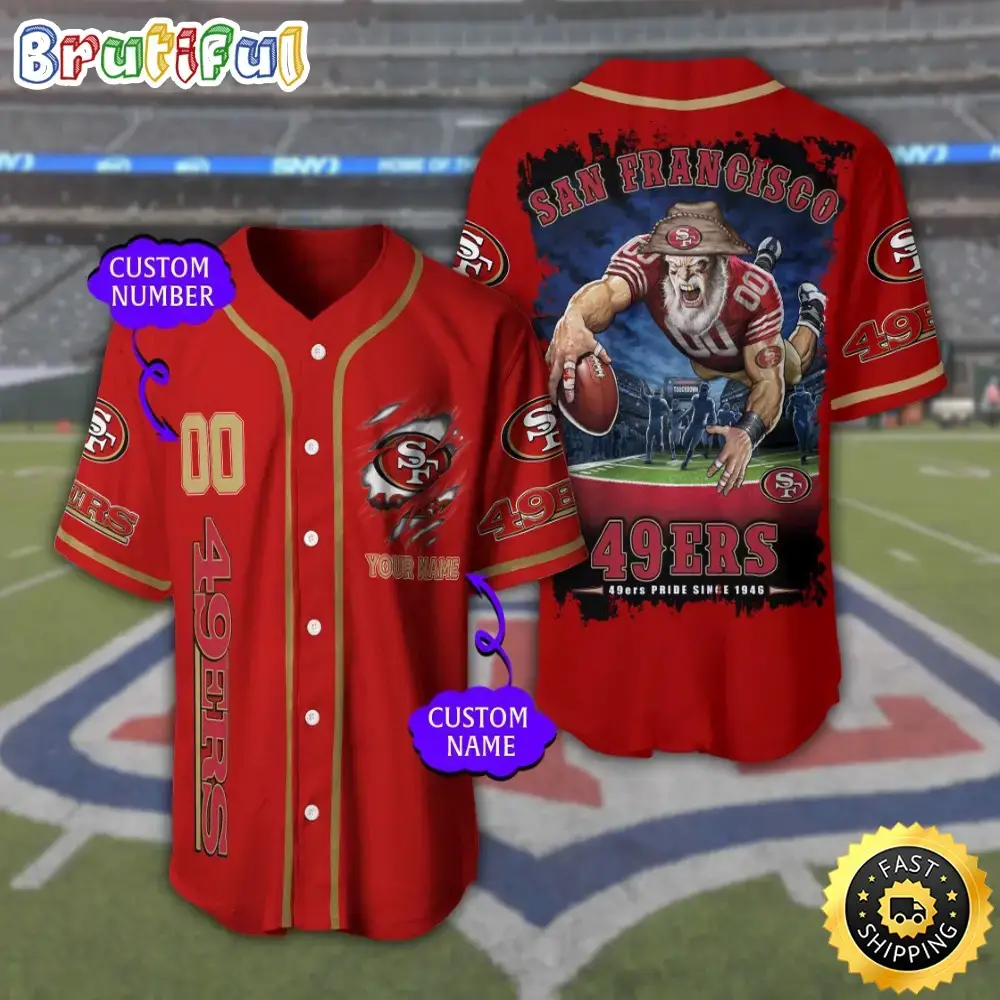 Personalized NFL San Francisco 49ers Baseball Jersey Tradition in Jerseys Image
