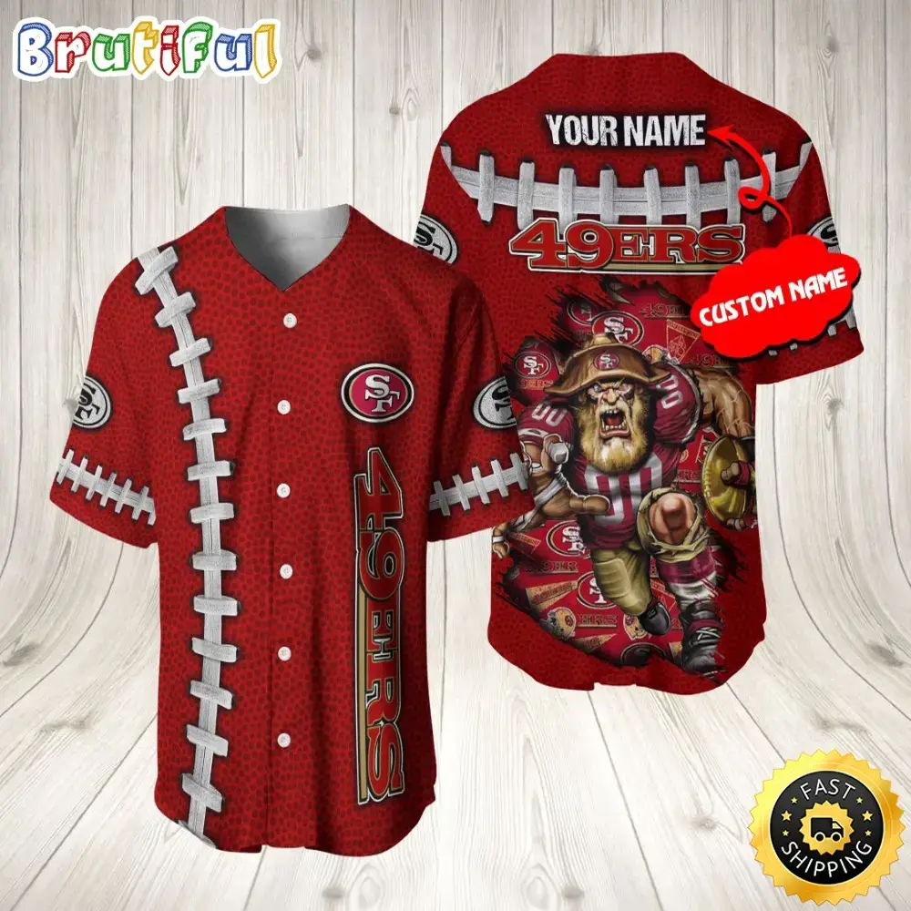 Personalized NFL San Francisco 49ers Baseball Jersey Vintage Baseball Gear Image