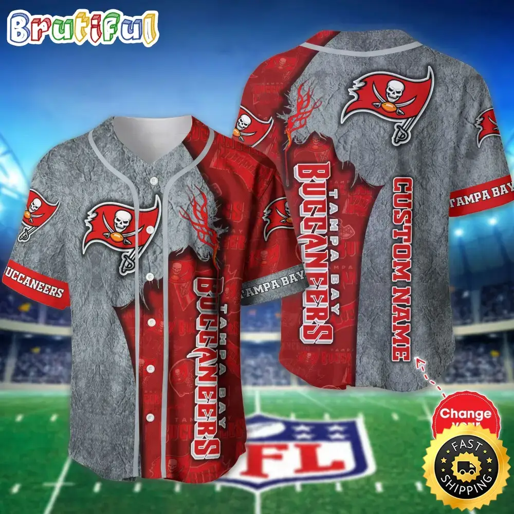 Personalized NFL Tampa Bay Buccaneers Baseball Jersey Dynamic Team Shirts Image
