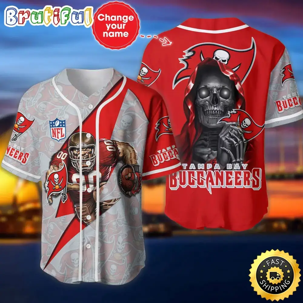 Personalized NFL Tampa Bay Buccaneers Baseball Jersey Stylish Baseball Tops Image