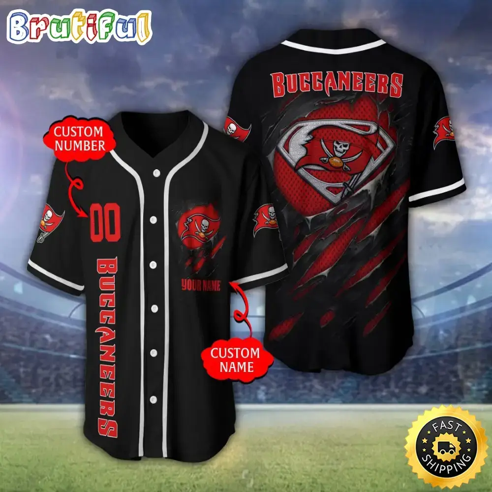 Personalized NFL Tampa Bay Buccaneers Baseball Jersey Tradition in Jerseys Image
