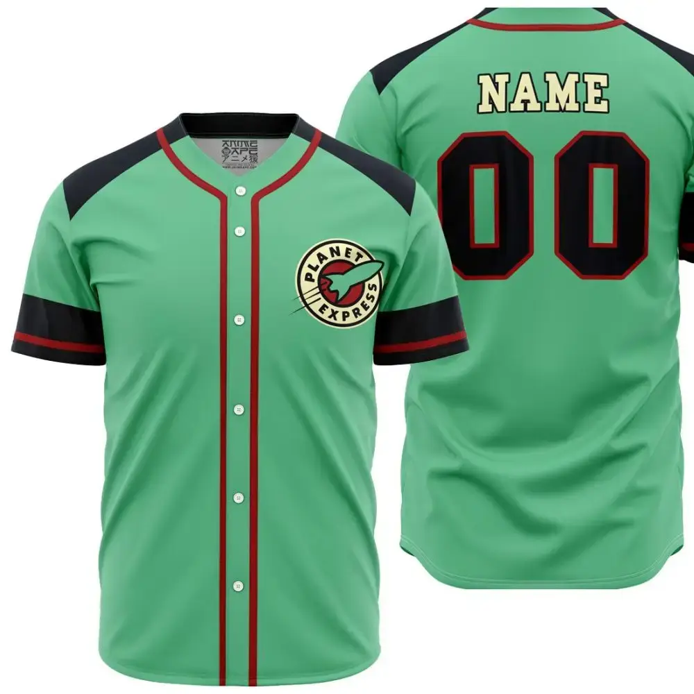 Personalized Planet Express Futurama Baseball Jersey Image