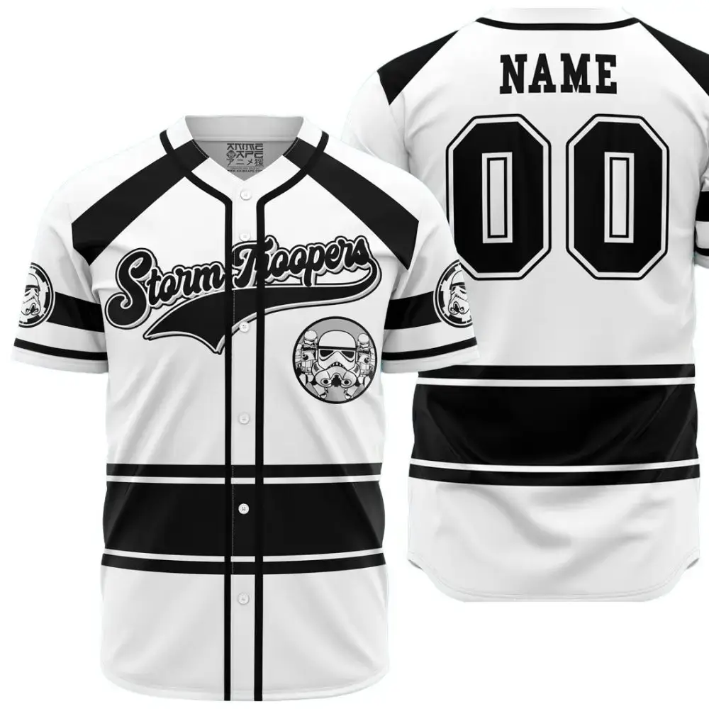 Personalized Stormtroopers Star Wars Baseball Jersey Image