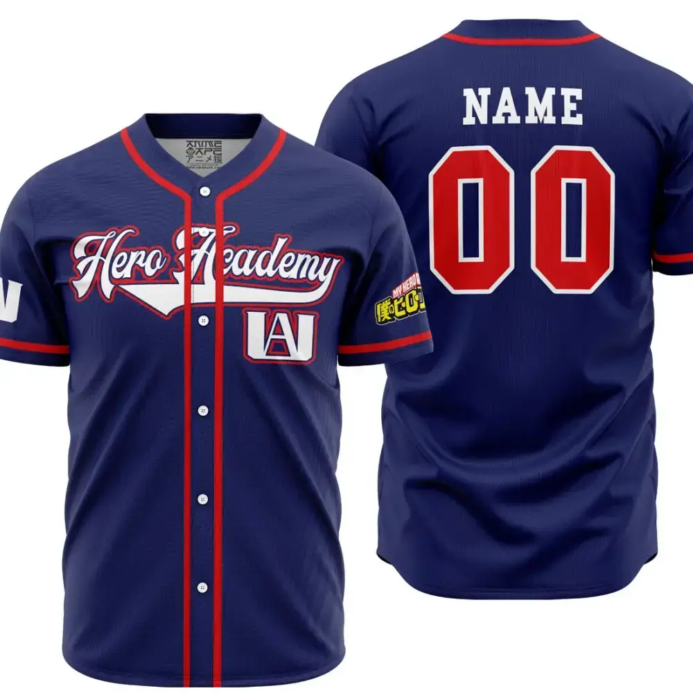 Personalized Ua Training Uniform My Hero Academia Baseball Jersey Image