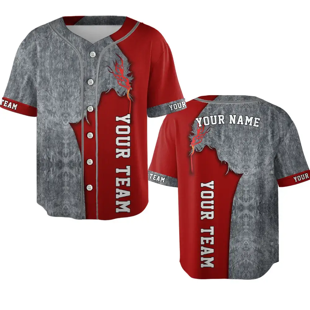 Personalized your team name sport Baseball Jersey Dynamic Team Shirts Image