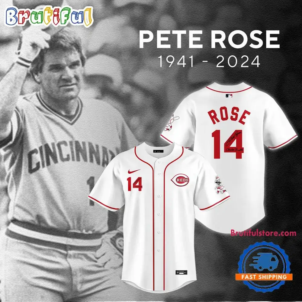 Pete Rose 1941-2024 Signature Baseball Jersey Image