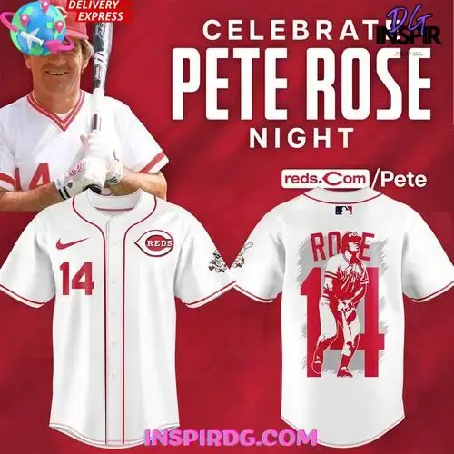 Pete Rose Cincinnati Reds 2025 Limited Edition Baseball Jersey Image