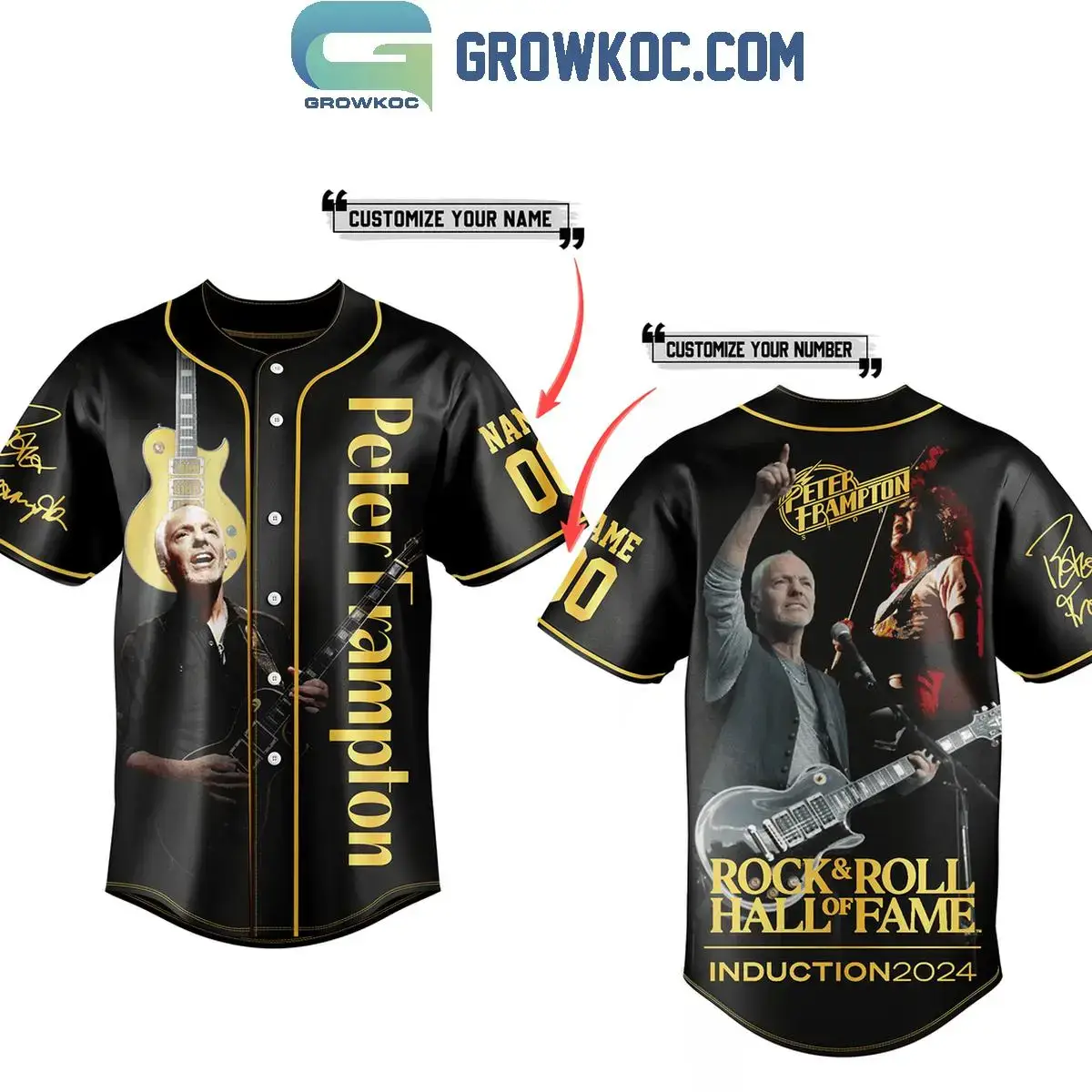 Peter Frampton 2024 Hall Of Fame Introduction Never Say Never Personalized Baseball Jersey Image