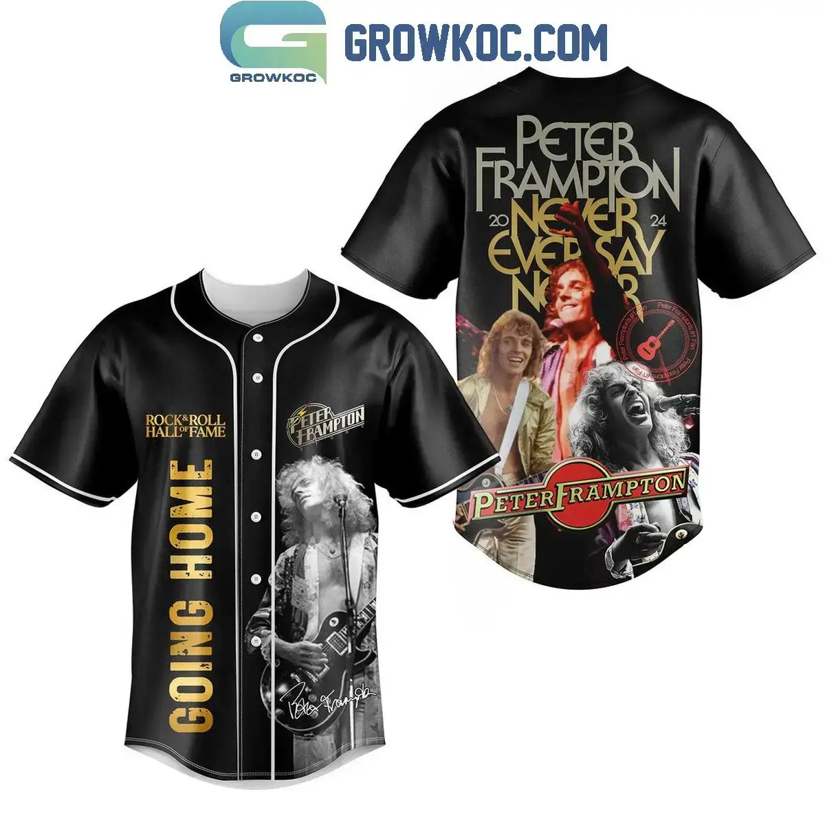 Peter Frampton 2024 Never Say Never Baseball Jersey Image