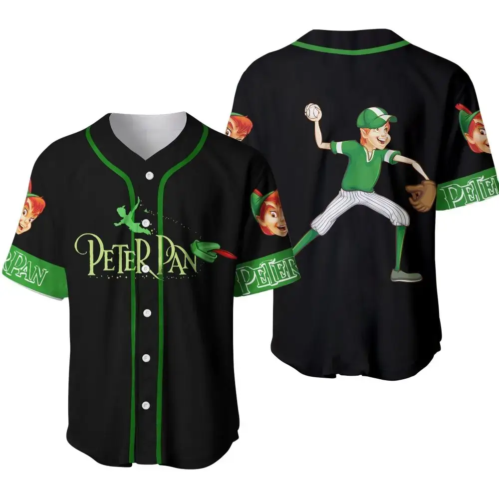Peter Pan Baseball Jersey – Playful Design, Perfect For Fans & Collectors Image