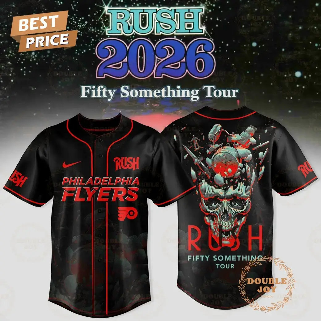 Philadelphia Flyers x RUSH Tour 2026 Baseball Jersey Image