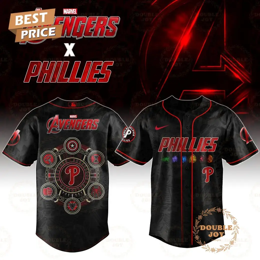 Philadelphia Phillies 2025 Marvel Avengers Night Limited Edition Baseball Jersey Image