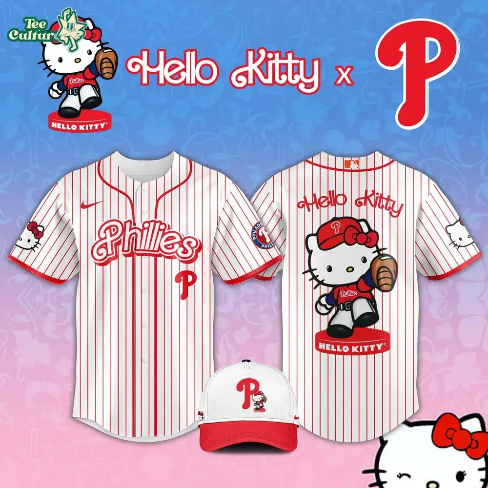 Philadelphia Phillies 2026 MLB Hello Kitty Theme Night Jersey Image