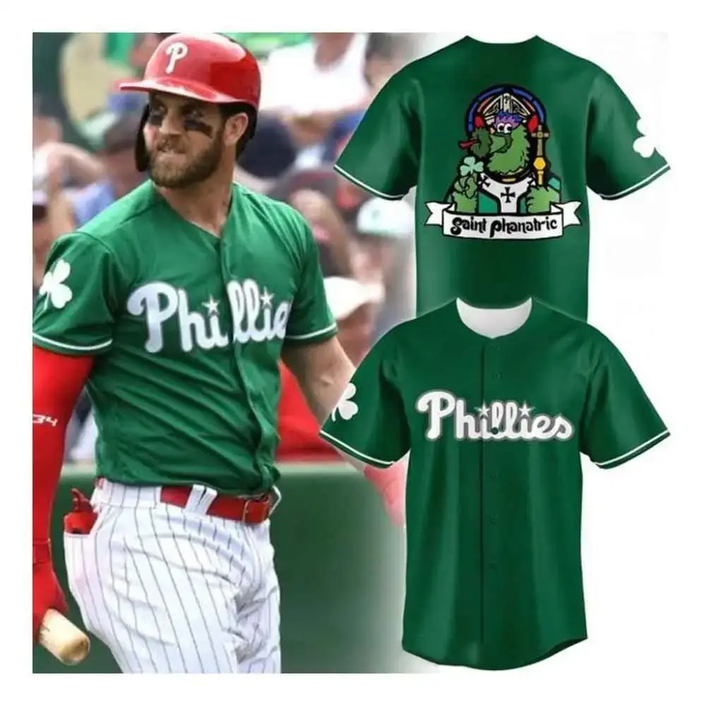 Philadelphia Phillies 2026 St Patricks Day Baseball Jersey Phillies Merch Fans Gifts Image