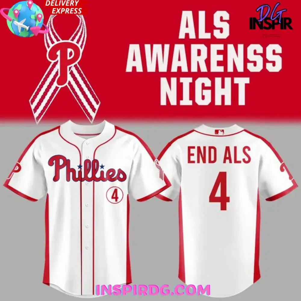 Philadelphia Phillies Als Awareness Night 2025 Baseball Jersey Image