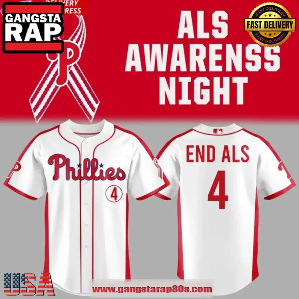 Philadelphia Phillies ALS Awareness Night 2025 Baseball Jersey Shirt Image
