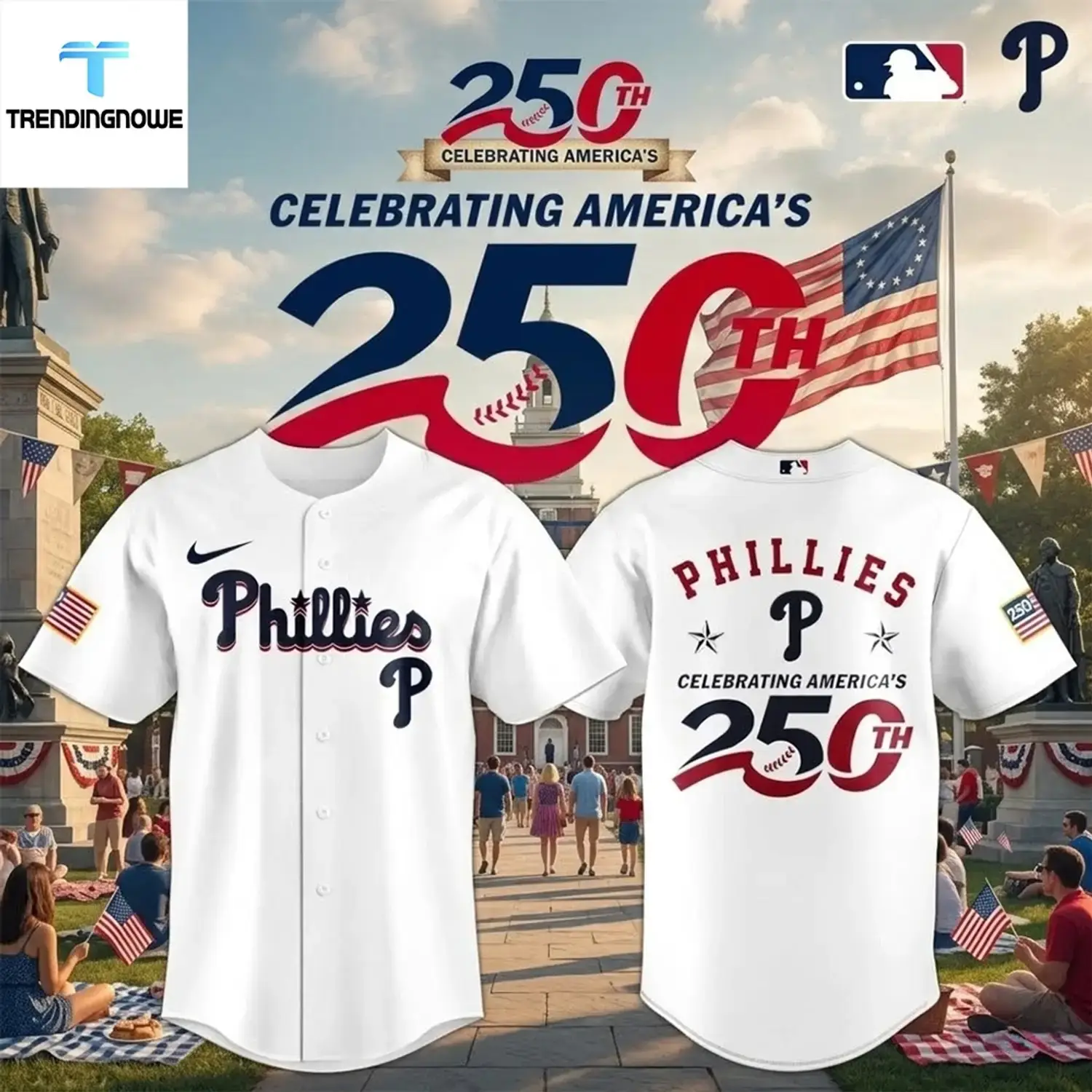 Philadelphia Phillies America 250th Anniversary 2026 Baseball Jersey Image