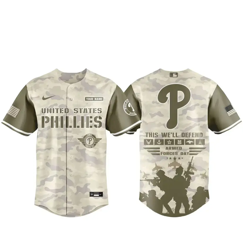 Philadelphia Phillies Armed Forces Day Appreciation Night 2026 Baseball Jersey Image