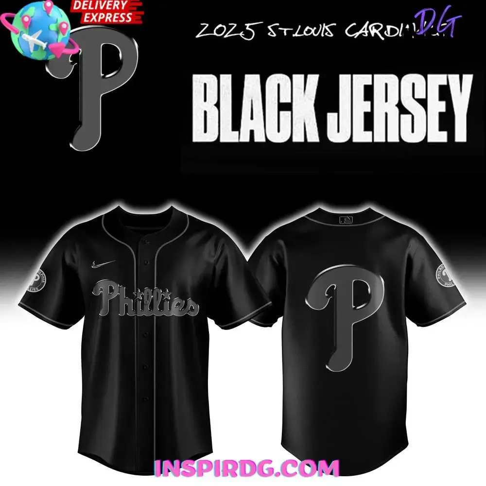 Philadelphia Phillies Back To Black 2025 Baseball Jersey Image
