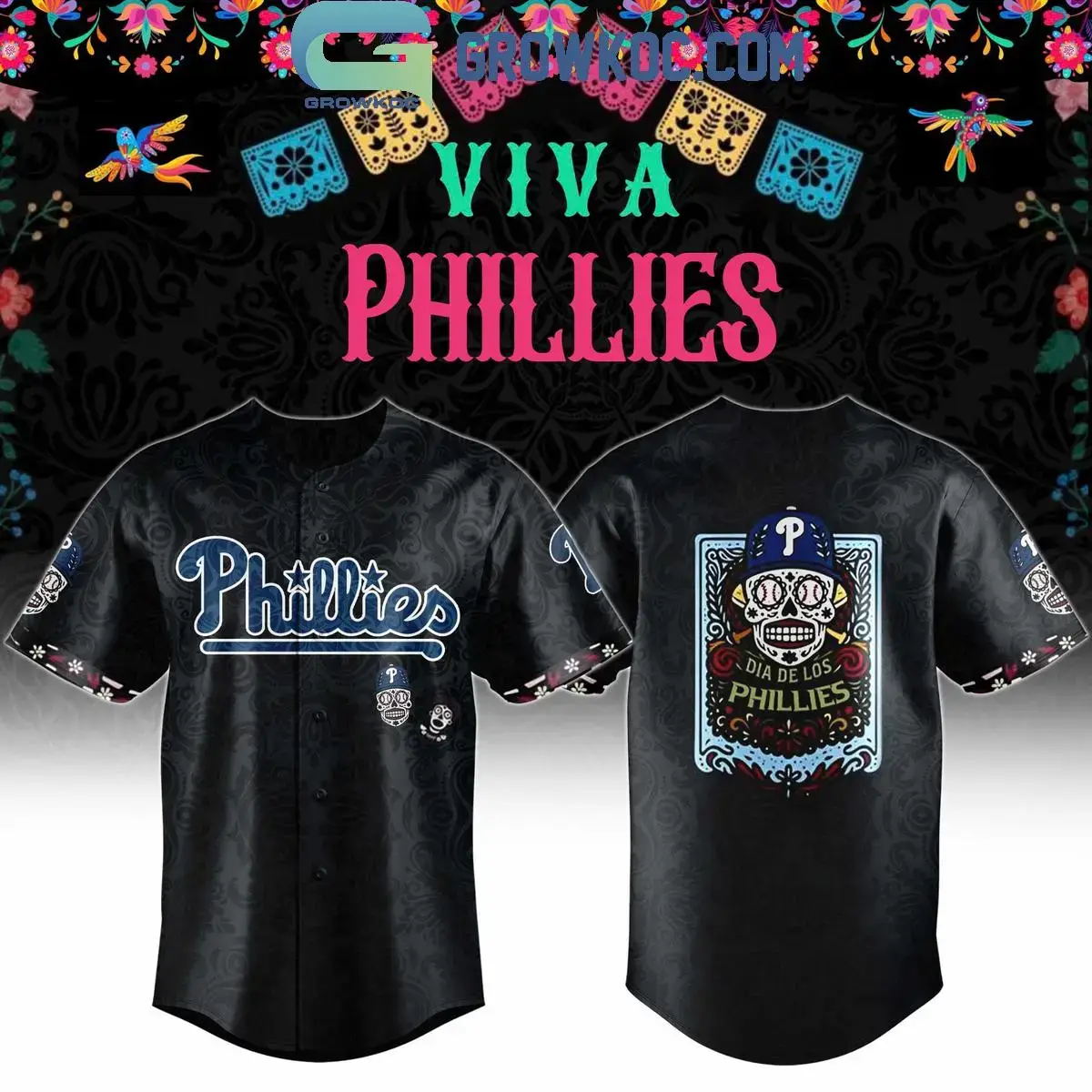 Philadelphia Phillies Dia De Los Phillies Night 2025 Jersey Image
