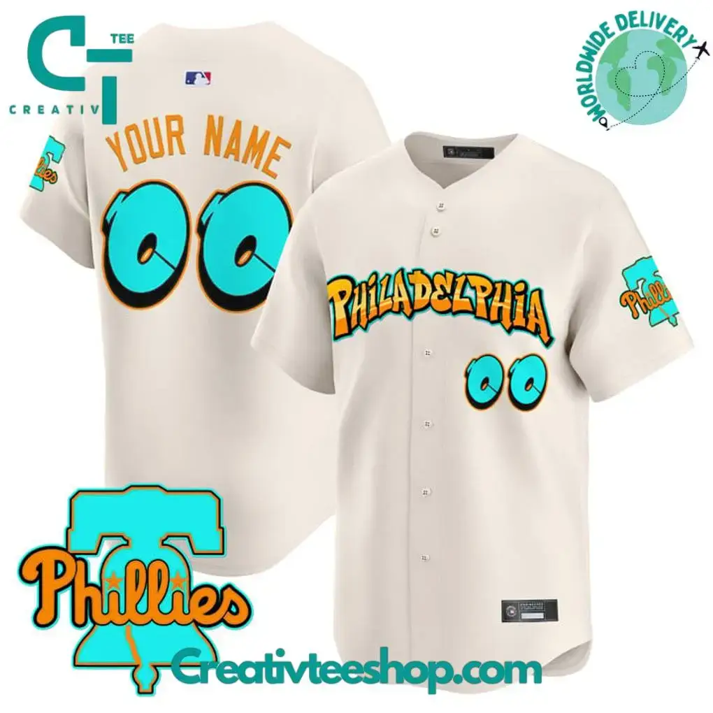 Philadelphia Phillies Graffiti Broad Street Edition Special Baseball Jersey Image