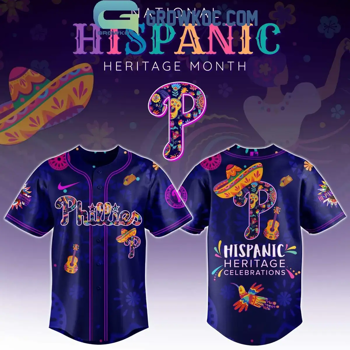 Philadelphia Phillies Hispanic Heritage Celebrations 2025 Baseball Jersey Image