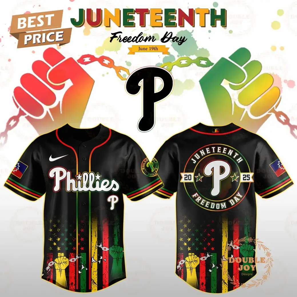 Philadelphia Phillies Juneteenth Freedom Day 2025 Special Edition Baseball Jersey Image