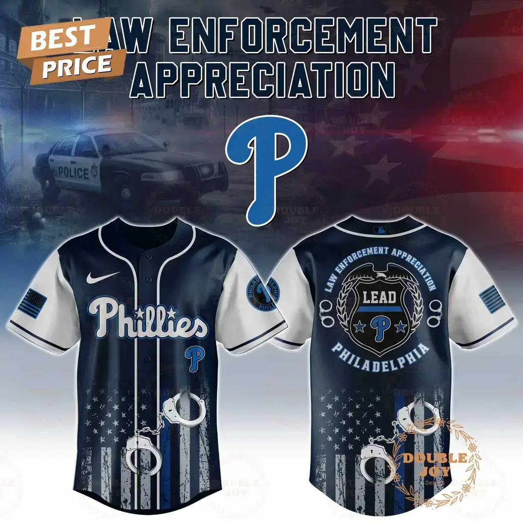 Philadelphia Phillies Law Enforcement Appreciation Day 2025 Special Edition Baseball Jersey Image