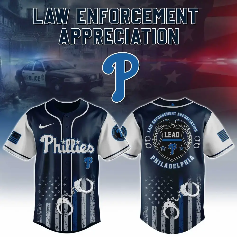 Philadelphia Phillies Law Enforcement Appreciation Jersey - Honor & Style Image