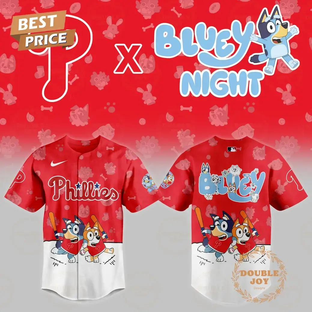Philadelphia Phillies MLB 2025 Bluey Night New Edition Baseball Jersey Image