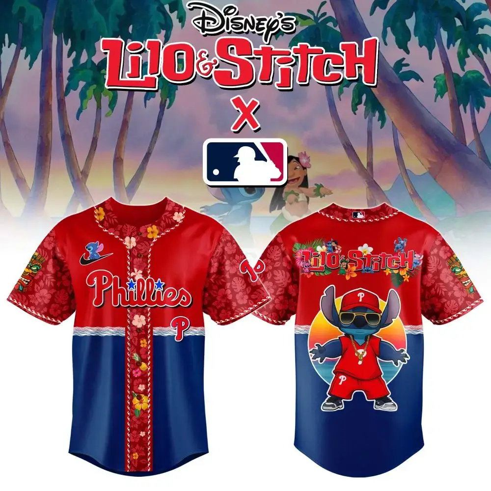 Philadelphia Phillies Mlb X Bluey And Bingo Special Edition Custom Baseball Jersey Image