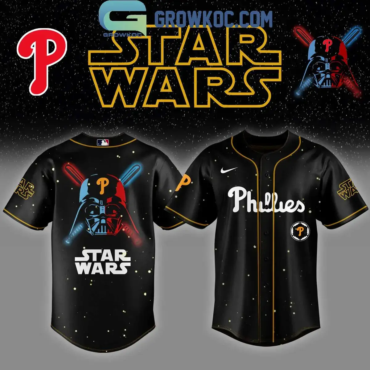 Philadelphia Phillies MLB x Star Wars 2025 Baseball Jersey Image