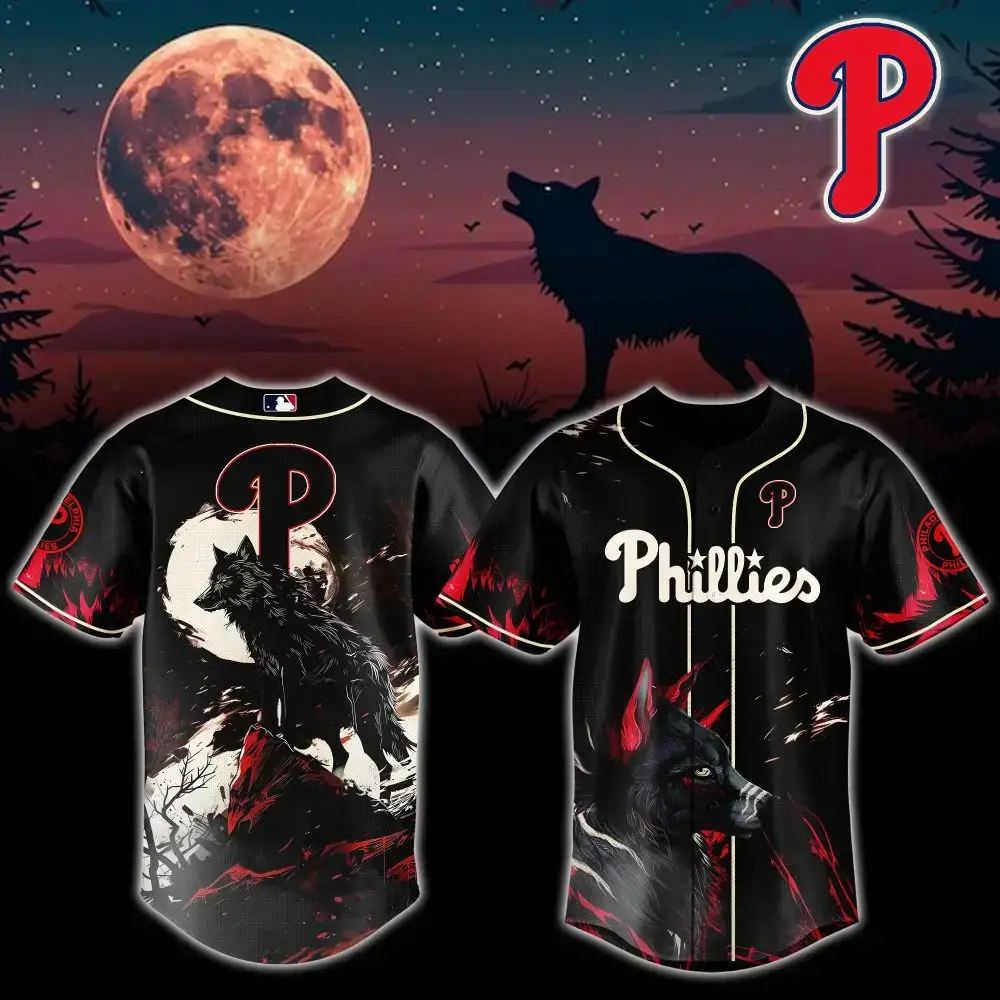Philadelphia Phillies Mlb X Wolf Custom Baseball Jersey Image