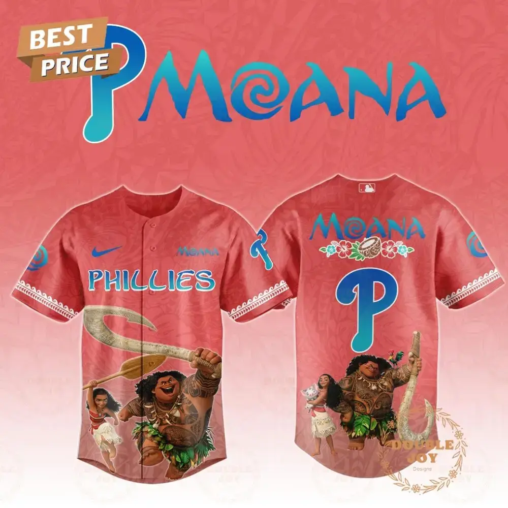 Philadelphia Phillies Moana 2025 Limited Edition Baseball Jersey Image