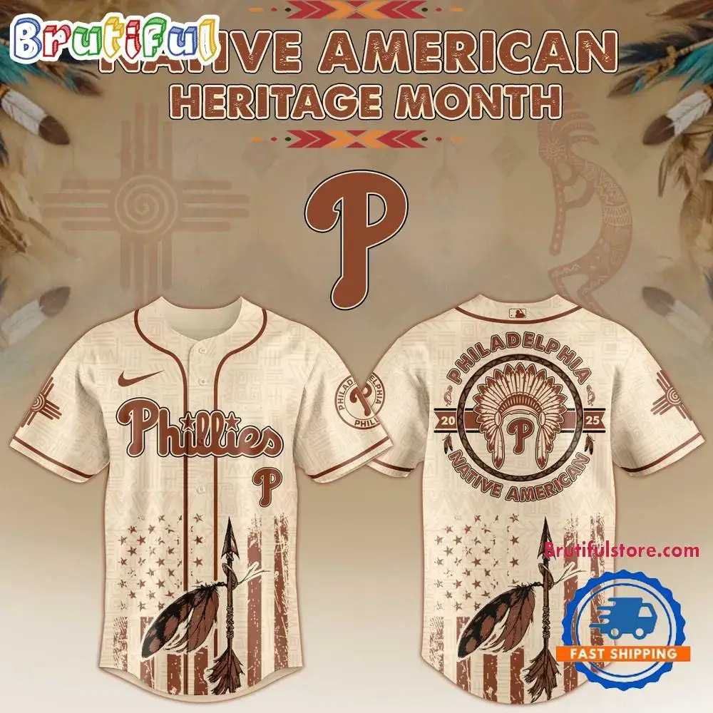 Philadelphia Phillies Native American Heritage Limited Baseball Jersey Image