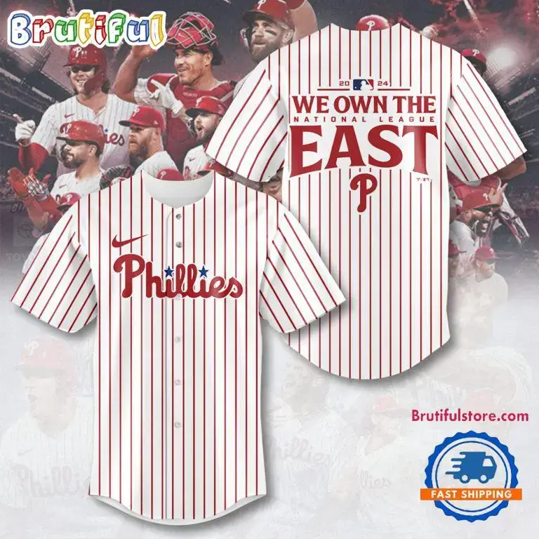 Philadelphia Phillies Nl East Division Champions 2024 Jersey Shirt Image