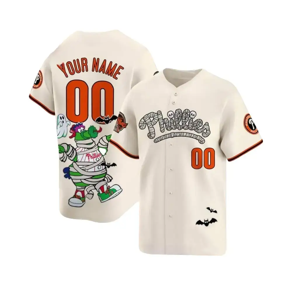 Philadelphia Phillies Phanatic Halloween Baseball Jersey Image