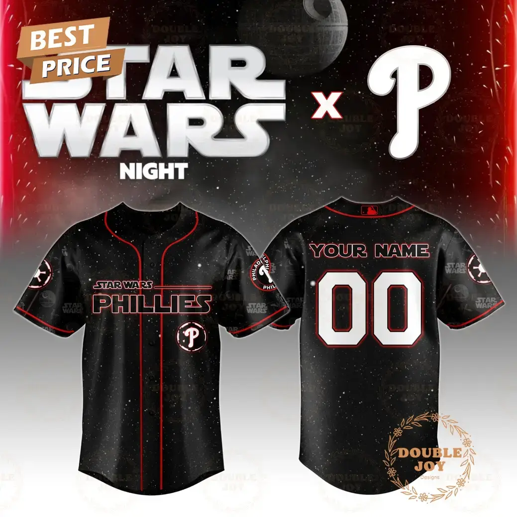 Philadelphia Phillies Star Wars 2025 Custom Name Limited Edition Baseball Jersey Image