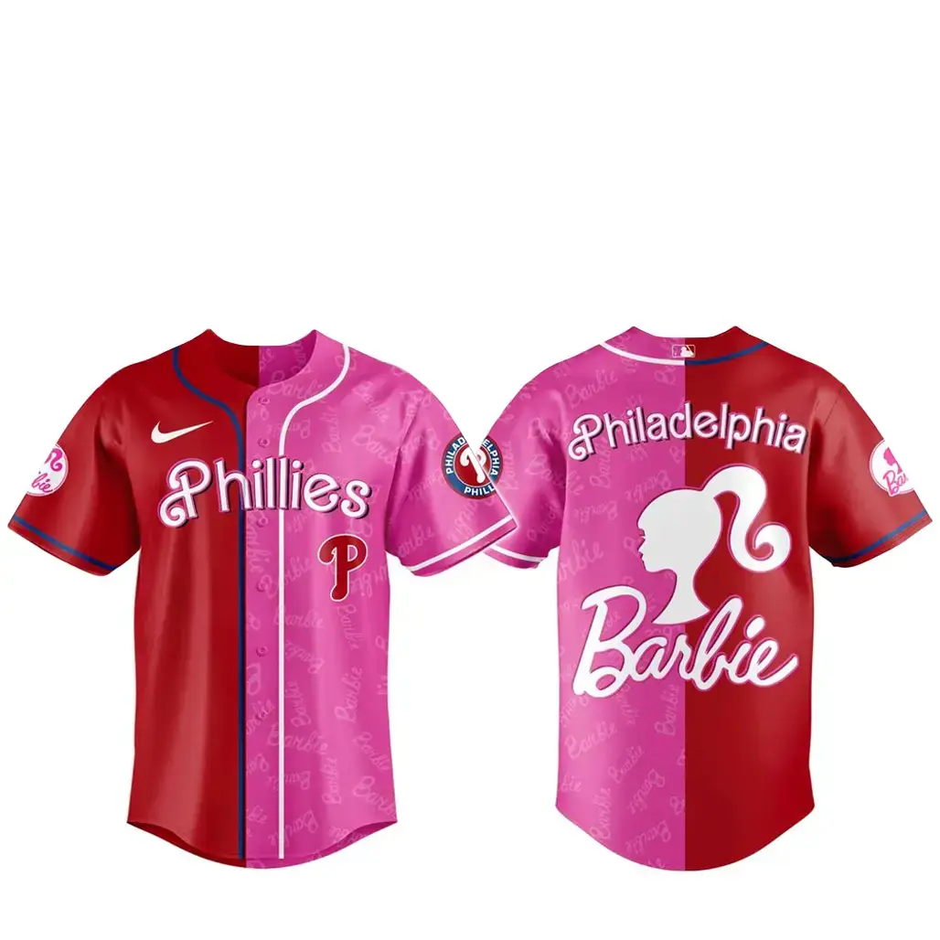 Philadelphia Phillies x Barbie Night Game Baseball Jersey Image