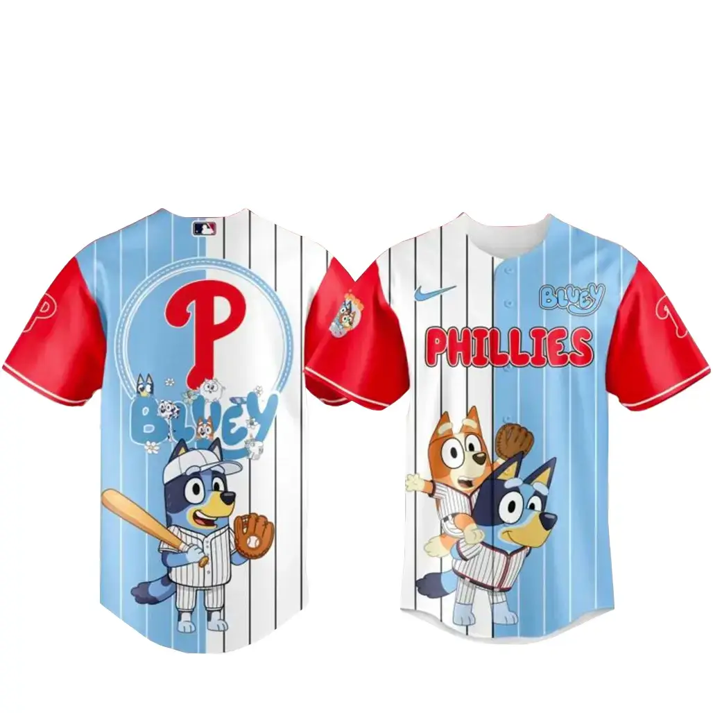 Philadelphia Phillies x Bluey Fans Baseball Jersey Image