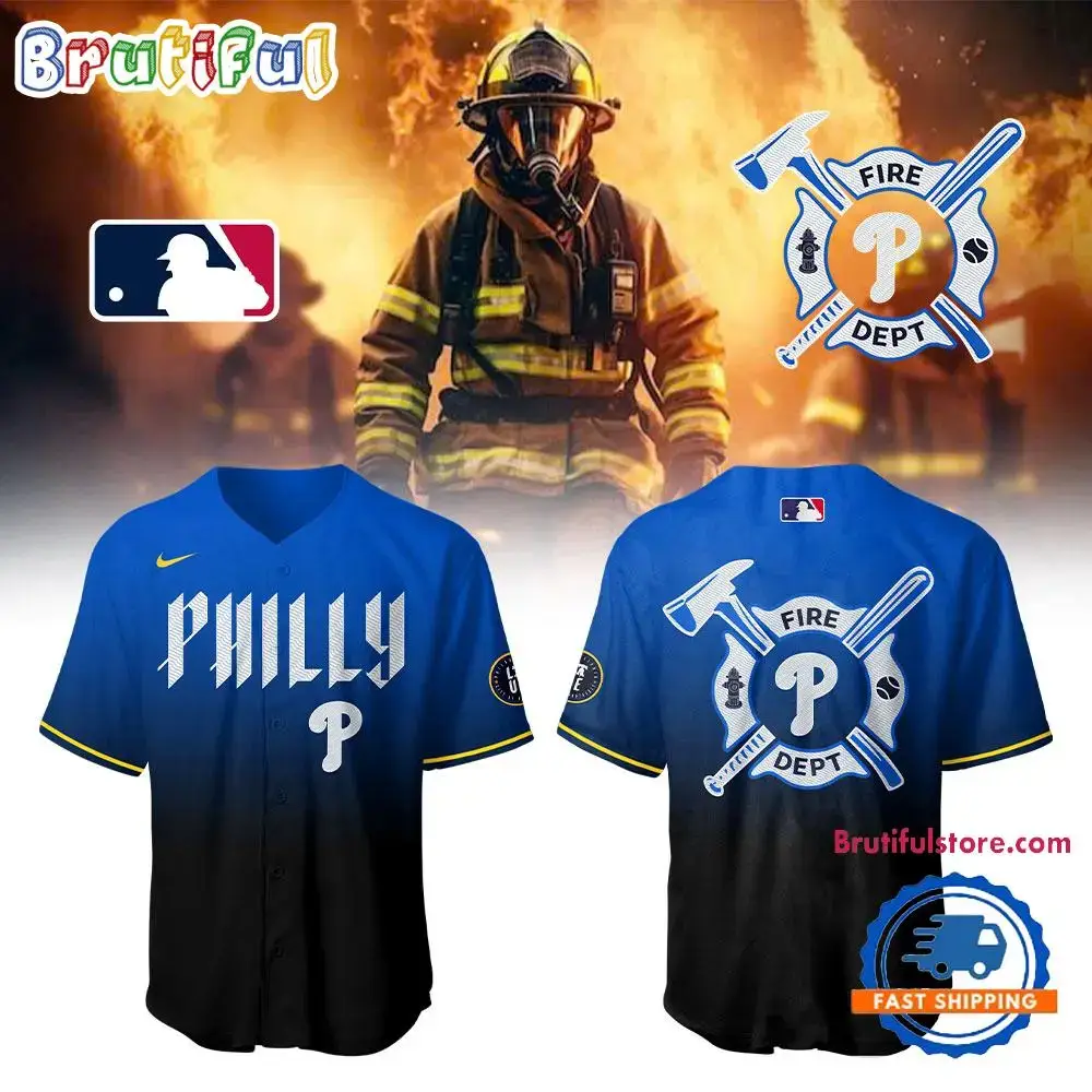 Philadelphia Phillies x Firefighter Appreciation Night 2025 Limited Jersey Shirt Image