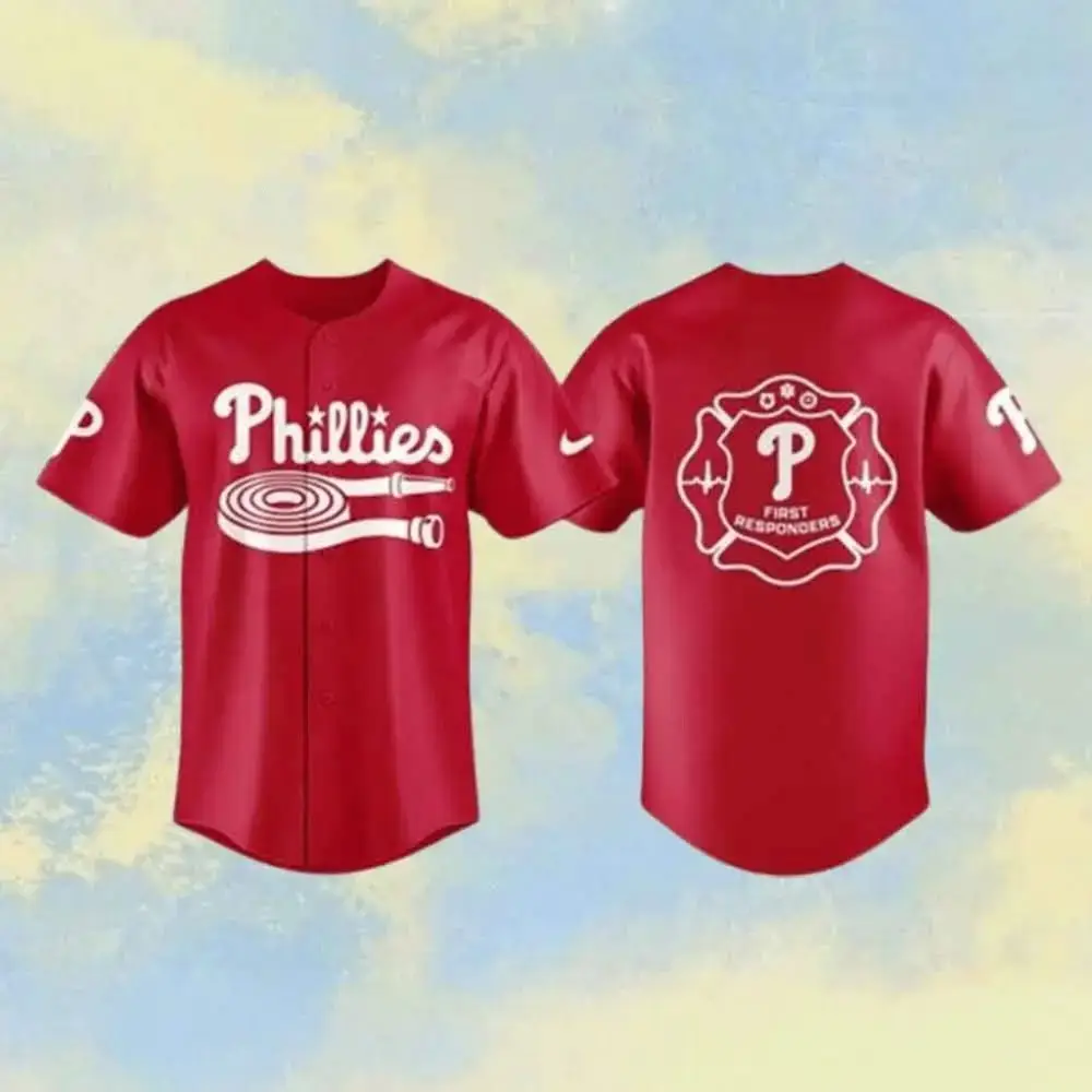 Philadelphia Phillies X First Responders 2026 Night Baseball Jersey Phillies Merch Image