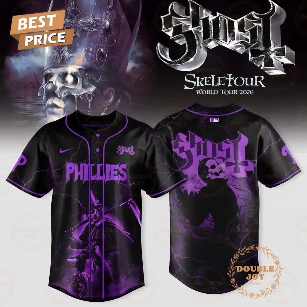 Philadelphia Phillies x GHOST World Tour 2026 SKELETOUR Baseball Jersey Image
