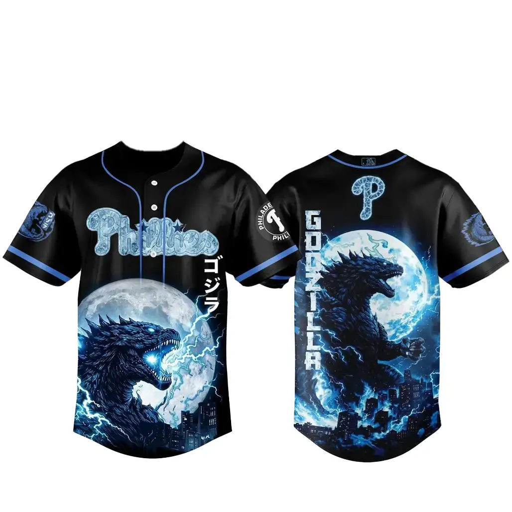 Philadelphia Phillies x Godzilla Legendary 2026 Baseball Jersey Image