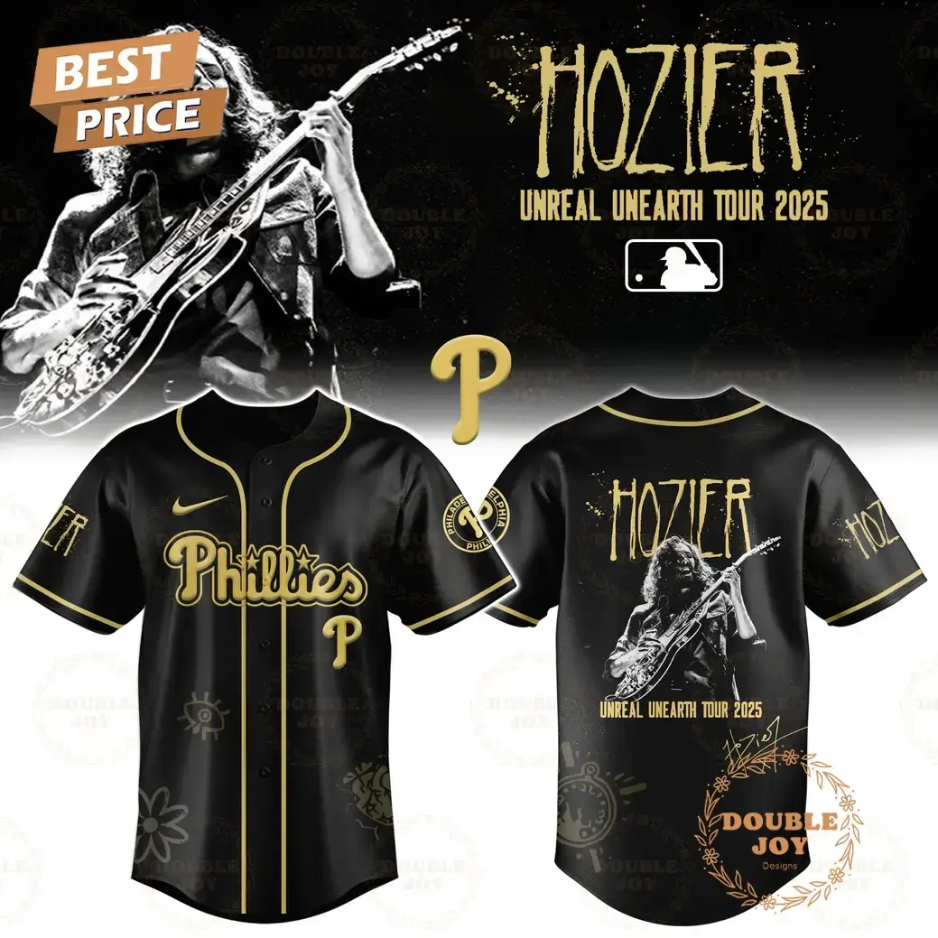 Philadelphia Phillies x HOZIER Tour 2025 Unreal Unearth Edition Baseball Jersey Image