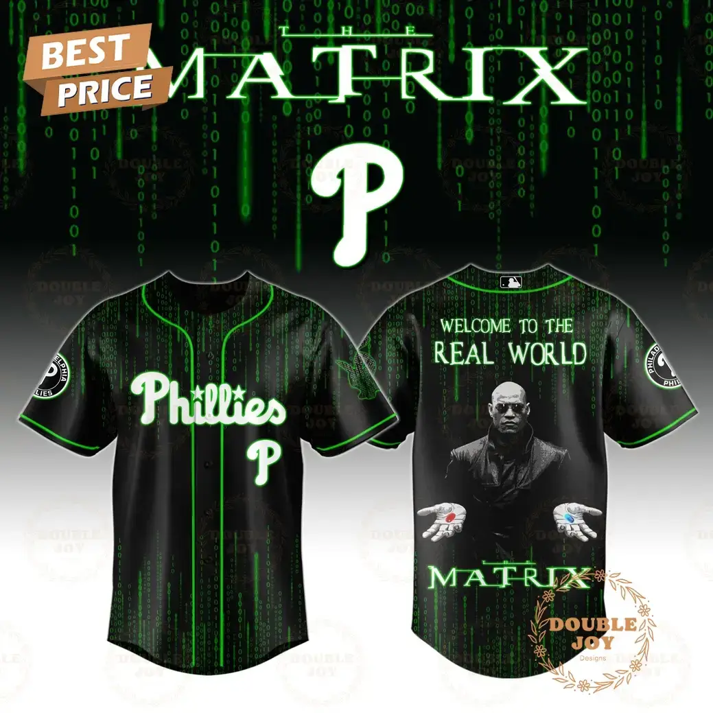 Philadelphia Phillies x Matrix "Welcome To The Real World" 2025 Special Edition Baseball Jersey Image